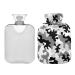 Hot Water Bottle 2L with Cover Grey Camouflage Camo Hot Water Bag for Pain Relief Hand Feet Warmer Winter