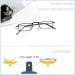 GUD Reading Glasses - 5 Pairs Lightweight Rectangular Readers for Men & Women (+1.25 Magnification - Buy Online on GoSupps.com