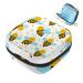 Menstruation pad bag with zipper women's napkin bag tampons collective bags for women and girls (cute flying bees for honey patterns)