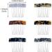 6 Pcs Acetate Seven-Tooth Hair Side Combs - Vintage French Hair Accessories for Women and Girls - Buy Online on GoSupps.com