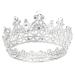 Makone Birthday Crowns for Women Sliver Crystal Queen Crowns and Tiaras Girls Hair Accessories for Wedding Prom Bridal Party Christmas Halloween Costume Silver