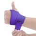 Wrist bandages compression bandage for pain relief wrist support for sports fitness weight training and everyday life wrist wrap for men and women suitable for left and right hand (purple)