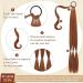 Sofeiyan Long Braid Ponytail Extension with Hair Tie Straight Sleek Wrap Around Hair Extensions Braid Pony Tail Fluffy Natural Soft Synthetic Hairpieces for Women Daily Wear 30 inch-Copper Red 30 Inch (Pack of 1) Copper Red - Buy Online on GoSupps.com