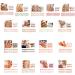 FEIlei 30Pcs Long Press on Nails Coffin French Fake Nails Tip Gradient Acrylic Nails Glossy False Nails for Women Girls - Buy Online on GoSupps.com