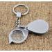 Portable Magnifying Glass 30mm All-Metal Silver Folding Mini-Key Pocket Pocket Magnifier