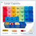 ZVZM Large Pill Box Organiser 7 Day 4 Times a Day Tablet Organiser Box Medicine Storage Box Medication Organizer Dosette Box Daily Weekly Pill Box Case for Fish Oil/Vitamin. White - Buy Online on GoSupps.com