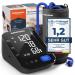 Grundig blood pressure meter upper arm - highest precise - simplest operation - perfectly readable - cardiac arrhythmia Detection - risk assessment - Manschettensitz control - 240 memory spaces