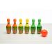 Kids Toys Bowling Set Indoor Outdoor Activity Play Game - 7.5 Inch Dinosaur Glow in The Dark LED Bowling Set with 6 Bowling Pins and 1 Bowling Ball for Kids Toddlers Boys Girls