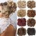 Drawstring Curly Updo Hair Extensions in Sandy & Bleach Blonde - Buy Online on GoSupps.com