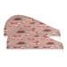 Sweets Dry Hair Cap 2 Piece Quick Drying Towel Set with Button Headband Super Absorbent Soft & Comfortable