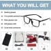 OCCI CHIARI Large Comfortable Reading Glasses for Men - B-Black (1.0 to 6.0 Magnification - Buy Online on GoSupps.com