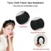 Spa Headband for Women with Triangle Powder Puff, Terry Cloth Fabric Hair Band - Black | Versatile Headband for Makeup, Skincare, Shower - Buy Online on GoSupps.com