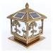 Courtyard Light Solar LED Pillar Light Intelligent Light Control Solar Pillar Lamp Songhe Solar Column Lamp Enclosure Gate Pillar Lamp for Courtyard Garden Lighting Fixture (Size : 30 * 30 * 35cm) ()