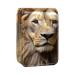Lipstick Case Leather Lip Gloss Lipstick Organizer with Mirror Mini Lipstick Holder Bag Animal Lion Wild Life Cat N727e4jmri