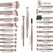 MAANGE 23-Piece Makeup Brush Set - Premium Synthetic Brushes for Face, Eyes, and Blending - Ideal Graduation Gift (Champagne) - Buy Online on GoSupps.com