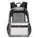 Abshoo Heavy Duty Clear Backpack stadium approved Transparent Clear Backpack for School (Black)