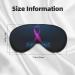 Adjustable Pink Ribbon Awareness Sleep Mask | Soft Double-Sided Eye Covers for Better Sleep | Reduce Eye Edema & Enhance Comfort - Buy Online on GoSupps.com