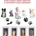 Baby Handprint and Footprint Kit 2 Pcs Clean Touch Baby Ink Pads for Hands and Feet with 4 Stamp Cards Safe Non-Toxic Inkless Handprint Kit for Baby Handprint Family Keepsake Gifts (Black) - Buy Online on GoSupps.com