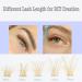 DAODER Brown DIY Eyelash Extension Cluster Lashes D Curl 96pcs - Natural Blonde Wispy Individual Lashes - Clear Band - Brown Lash Cluster 007 - Buy Online on GoSupps.com