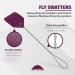 Heavy Duty Purple Leather Fly Swatter 21 (3-Pack) - Thicker Wire for Flies, Bugs, Mosquitos - Effective Fly Swatter - Buy Online on GoSupps.com