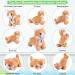 Yellow Plush Interactive Robot Cat Toy for Girls | Touch Control Electronic Pet Kitten | Animated Stuffed Animal | L 12 H 8 W 5 - Buy Online on GoSupps.com