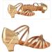 Comfortable Gold Latino Dance Shoes for Girls - PU Soft 4cm Heel Size 35 EU | International Shipping Available - Buy Online on GoSupps.com