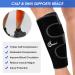Odoland Calf Compression Sleeve - Calf Pain Relief Brace for Injury and Support - Adjustable Shin Splints for Sport Recovery - Black - Buy Online on GoSupps.com