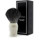 Edwin Jagger Classic Black Synthetic Fibre Eco-Friendly Vegan Exfoliating Shaving Brush - Grey | For Men and Women - Buy Online on GoSupps.com