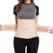 Abdominal Binder for Post Surgery Postpartum Recovery Belly Band C section Belly Binder Abdomen Hernia Support Belt Compression Wrap for Men and Women (Beige Large) Large Beige
