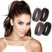 PONY-O 4 Pack Original Hair Tie Alternative - Revolutionary Ponytail Holder Hair Accessories for Women - Medium Size PONY-O for Normal Hair - Brown and Black Medium (Pack of 4) Black and Brown