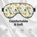 Adjustable Watercolor Sunflowers Sleep Mask | Soft Double-Sided Eye Mask for Comfortable Sleep & Reduced Eye Edema - Buy Online on GoSupps.com
