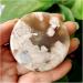 Natural Crystal Rough Natural Stone Cherry Blossom Agate Bracelet Heart Palm Stone Shaman Feng Shui Crystal Room Ornament (Color : 80-90g) - Buy Online on GoSupps.com