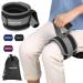 Hoomtree Leg Lifter Strap for Limited Mobility Thigh Lifter Strap with Padded Grip and Loop Improve Range of Motion Knee Hip Surgery Recovery Aids for Disabled Get in and Out of Bed Car Wheelchair 1 pack Gray