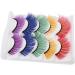 minkissy 10 Pairs Fake Eyelashes Performance Eyelashes Costume Eyelashes Easter False Eyelashes Colored Eyelashes Bulk Eyelashes Fluffy Fake Lashes 3d Clothing Imitation Delicate - Buy Online on GoSupps.com