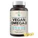 Premium Vegan Omega-3 Supplement. Fish Oil Alternative! Plant Based DHA & EPA Algae Oil. 120 Carrageenan Free Softgels. Marine Algal Essential Fatty Acids. Joint, Heart, Skin, Brain, Eye, Immune Care.