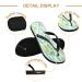 Mnsruu Tropical Cactus Blossom Flip Flops XXL Comfortable Footwear for Home Hotel Spa & Travel - Unisex for Men & Women - Buy Online on GoSupps.com