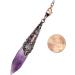 Kyeygwo Amethyst Reiki Healing Stone Pendulum Necklace | Vintage Chain Crystal Pendant for Men & Women | Gemstone Quartz for Divination & Meditation - Buy Online on GoSupps.com