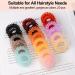 Spiral Hair Ties 20 Pcs - Traceless Phone Cord Ponytail Holders - No Crease Bracelet Hair Accessory - Transparent Matte - Girls Women Ladies Gift - Buy Online on GoSupps.com