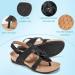 Women's Orthotic Flip Flops: FUDYNMALC Comfortable Plantar Fasciitis Sandals - Arch Support, Black, Size 9 - Buy Online on GoSupps.com
