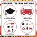 kreat4joy 24pcs Firefighter Graduation Cupcake Toppers Glittering Firefighter Congrats Grad Party Decorations Fire Truck Cupcake Toppers for Firefighter Retirement Party Decorations - Buy Online on GoSupps.com