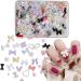 400 Pcs 3D Nail Charms: Lollipop, Butterfly, Flower, Bear, Bow, Heart | Multi-colored Nail Rhinestones, Gems, Pearls for DIY Nail Art Decoration and Jewelry Accessories - Buy Online on GoSupps.com