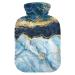 Marble Hot Water Bottle with Cover Hot Water Bottles for Pain Relief Water Heating Pad Hot Pack for Hot and Cold Compress 1 l