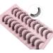 Oreola Russian Strip Lashes D Curl False Eyelashes Cat Eye Lashes Natural 10 Pairs 3D Volume Curly Fake Eyelashes Fluffy Artificial Reusable Russian Lashes RS-10-CS-SJ22 - Buy Online on GoSupps.com