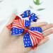 Independence Day Glitter Hair Clips 2pcs for Girls & Women - Stars and Stripes Hair Bows for Fourth of July & Memorial Day - Buy Online on GoSupps.com