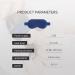 Adalia 100% Silk Heated Eye Mask with Earplugs and USB Steam, Temperature Control for Dry Eyes and Sleep - Blue - Buy Online on GoSupps.com