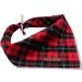 Lionet Paws Christmas Dog Bandana | Triangular Scarf for Small Medium & Large Dogs | Festive Checked Design - Buy Online on GoSupps.com
