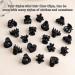 FRDTLUTHW Small Flower Hair Claw Clips Black 20 Pack - Mini Hair Clips for Women and Girls - Buy Online on GoSupps.com