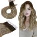Hetto tape extensions real hair ash brown medium blonde hair extension tape real hair thick hair tape in extensions real hair balayage ash brown and medium blond #3/8/22 30cm 40g 30 cm 1-2 #3/8/22