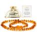 Baltic Amber Necklace (Unisex) 13 inch. Natural Amber from Baltic Region  Genuine Amber (Brown)