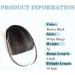 Bangs Hair Clip Clip In Bangs Clip In Hair Extensions Brown Black Air Bangs Fringe with Temples Hairpieces for Women Curved Bangs Bangs Clip in Hair(Color:Q32-Black-brown) 12INCHES Q32-Black-brown - Buy Online on GoSupps.com